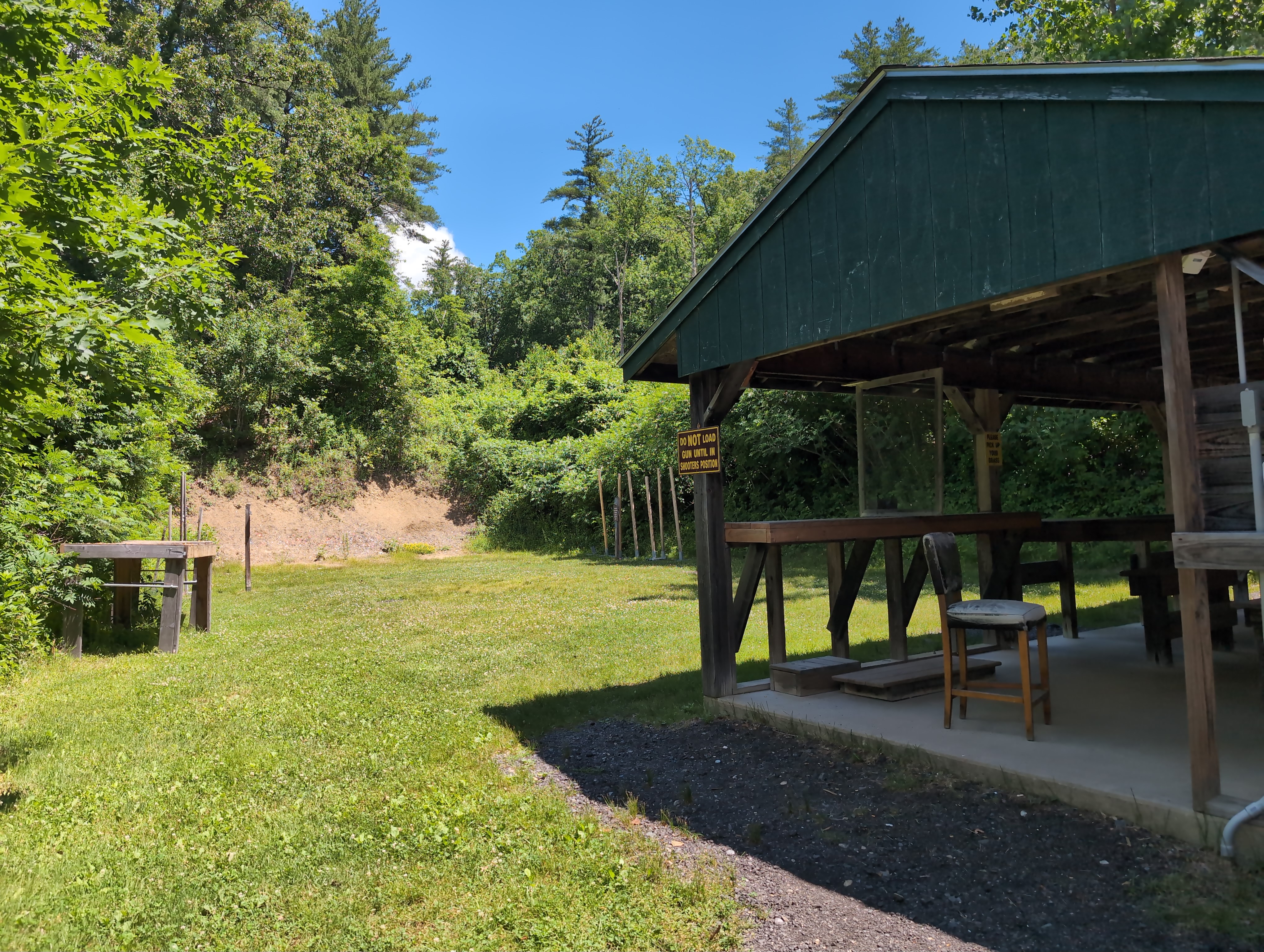 25-yard range overview from the firing line